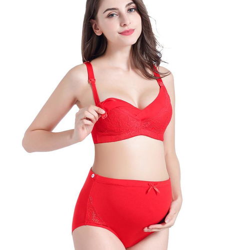 大碼紅色蕾絲孕婦哺乳內(nèi)衣 舒適與喜慶的完美結(jié)合